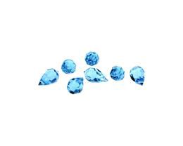 1 Preciosa Crystal Beads Aquamarine Drop Bead 10mm